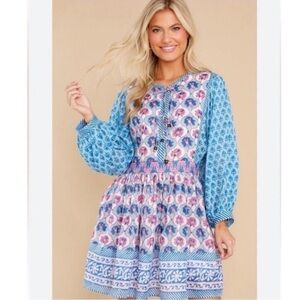 Oliphant Balloon Sleeve Mini Dress